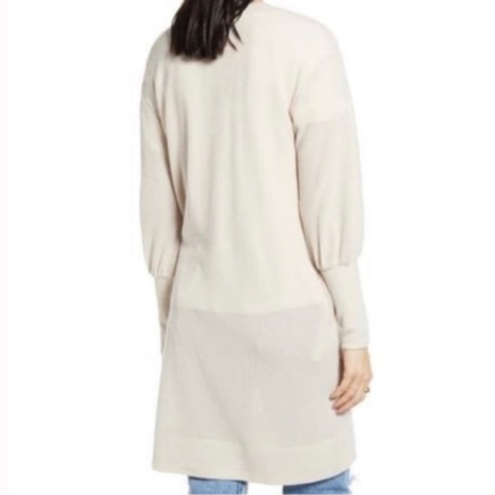 Socialite Balloon Sleeve Waffle Cardigan - Picture 8 of 11